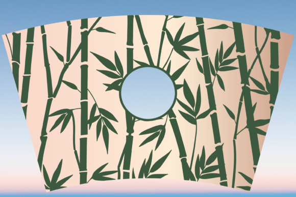 Bamboo Plant Starbucks Cup Wrap Svg Graphics