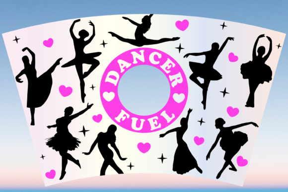 Dancer Dance Fuel 24oz Cup Wrap Graphics