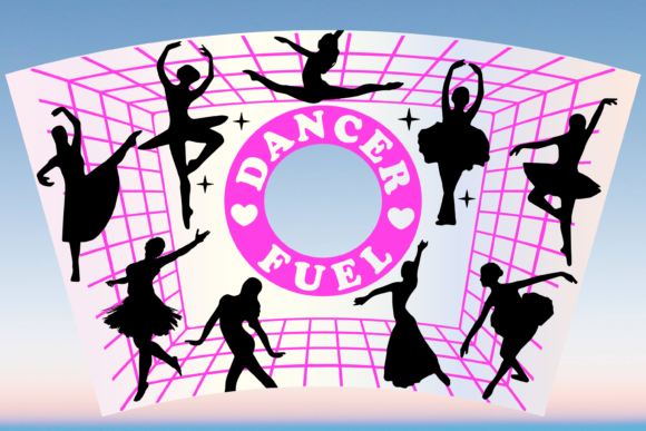 Dancer Fuel 24oz Cup Wrap Graphics