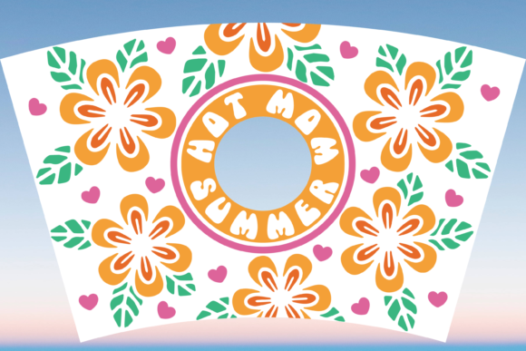 Hot Mom SummerCup Wrap Graphics and Print Templates