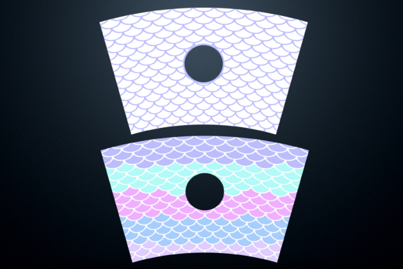Mermaid Scales Summer Cup Graphics and Print Templates