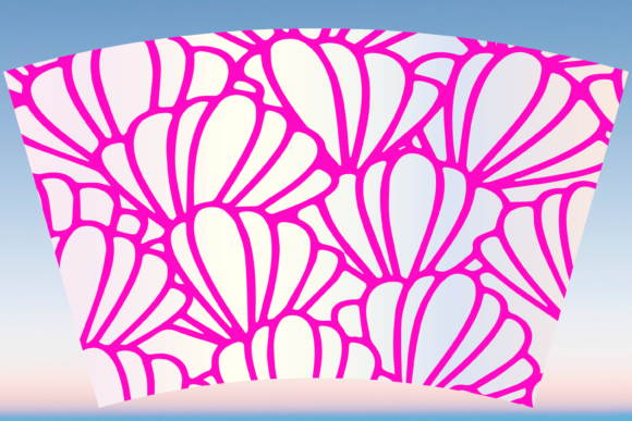 Mermaid Shell Summer 24oz Cup Wrap