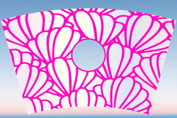 Sea Shells Beach 24oz Cup Wrap Graphics and Print Templates
