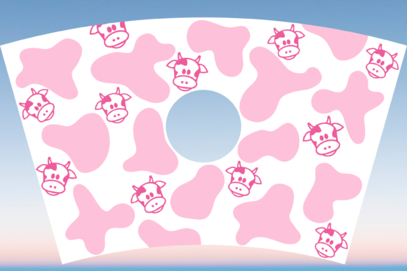 Strawberry Cow Print: Graphics for Print Templates