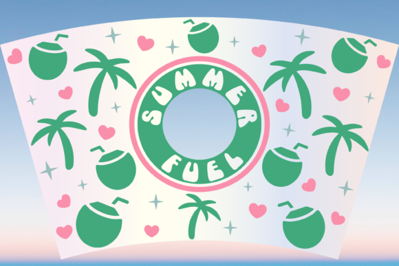 Summer Fuel Coconut 24oz Wrap Graphics
