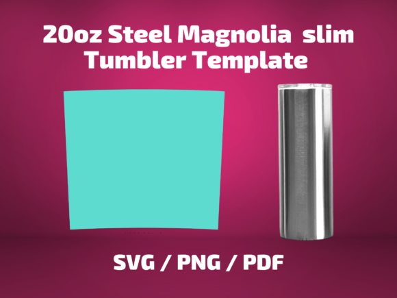 Tumbler Template 20oz Slim SteelMagnolia Graphics & Print Templates