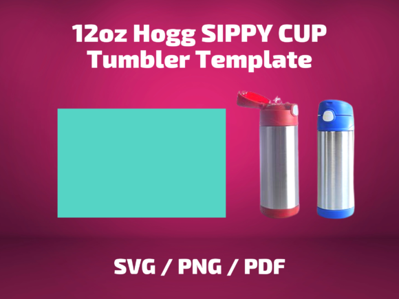 Tumbler Template Hogg 12 Oz SIPPY CUPS Graphics