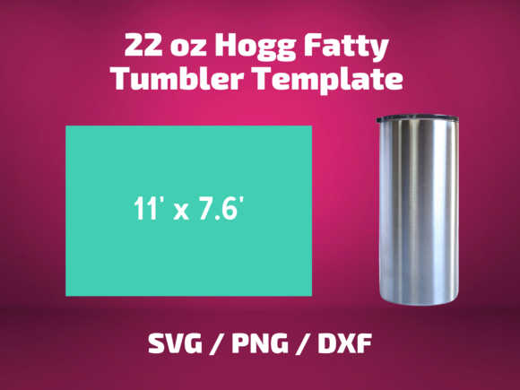 Tumbler Template Hogg 22 Oz Fatty: Graphics & Print Templates