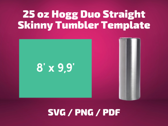 Tumbler Template Hogg 25 Oz DUO: Graphics & Print Templates