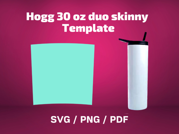 Tumbler Template Hogg 30 Oz Duo Skinny Graphics