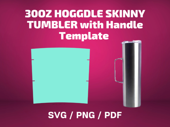 Tumbler Template HOGGDLE 30 Oz SKINNY Graphics