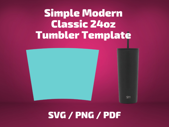 Tumbler Template Simple Modern Classic24 Graphics