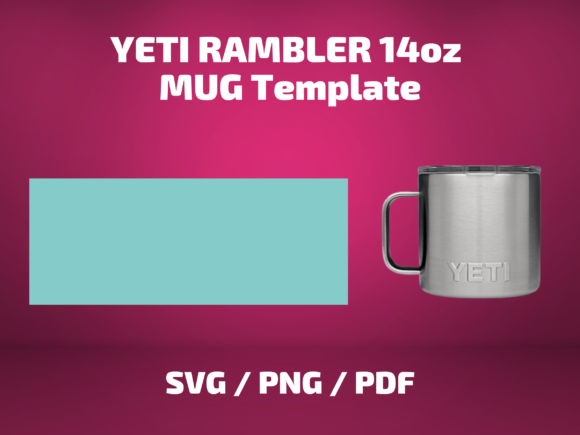 Tumbler Template YETI RAMBLER 14 OZ MUG Graphics