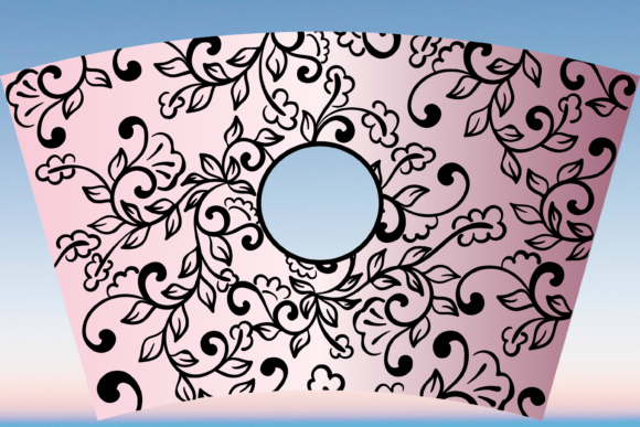 Vintage Floral Starbucks Cup Wrap Svg Graphics